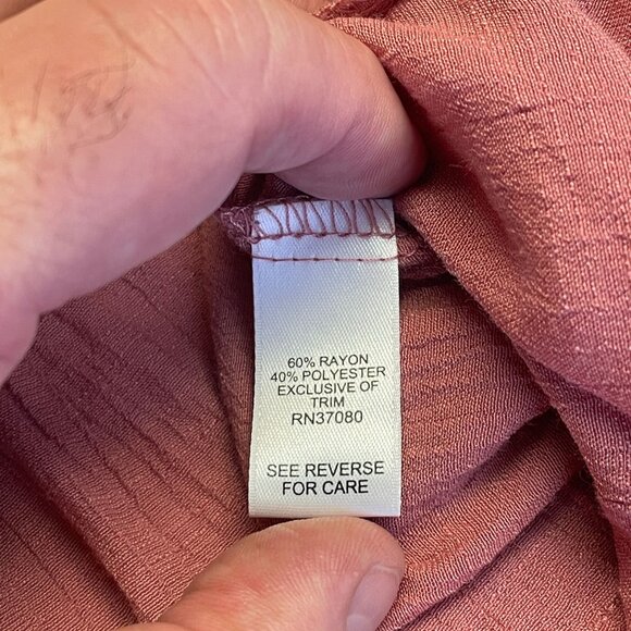 Womens Boho Top 22W 24W Pullover Peasant Flare 3/4 Sleeve Crochet Flowy Tunic - Picture 10 of 12